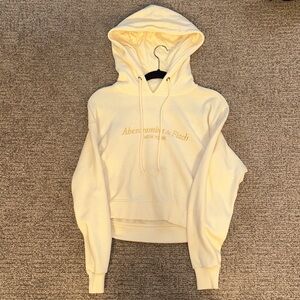 Abercrombie & Fitch Light Yellow Hoodie for Women